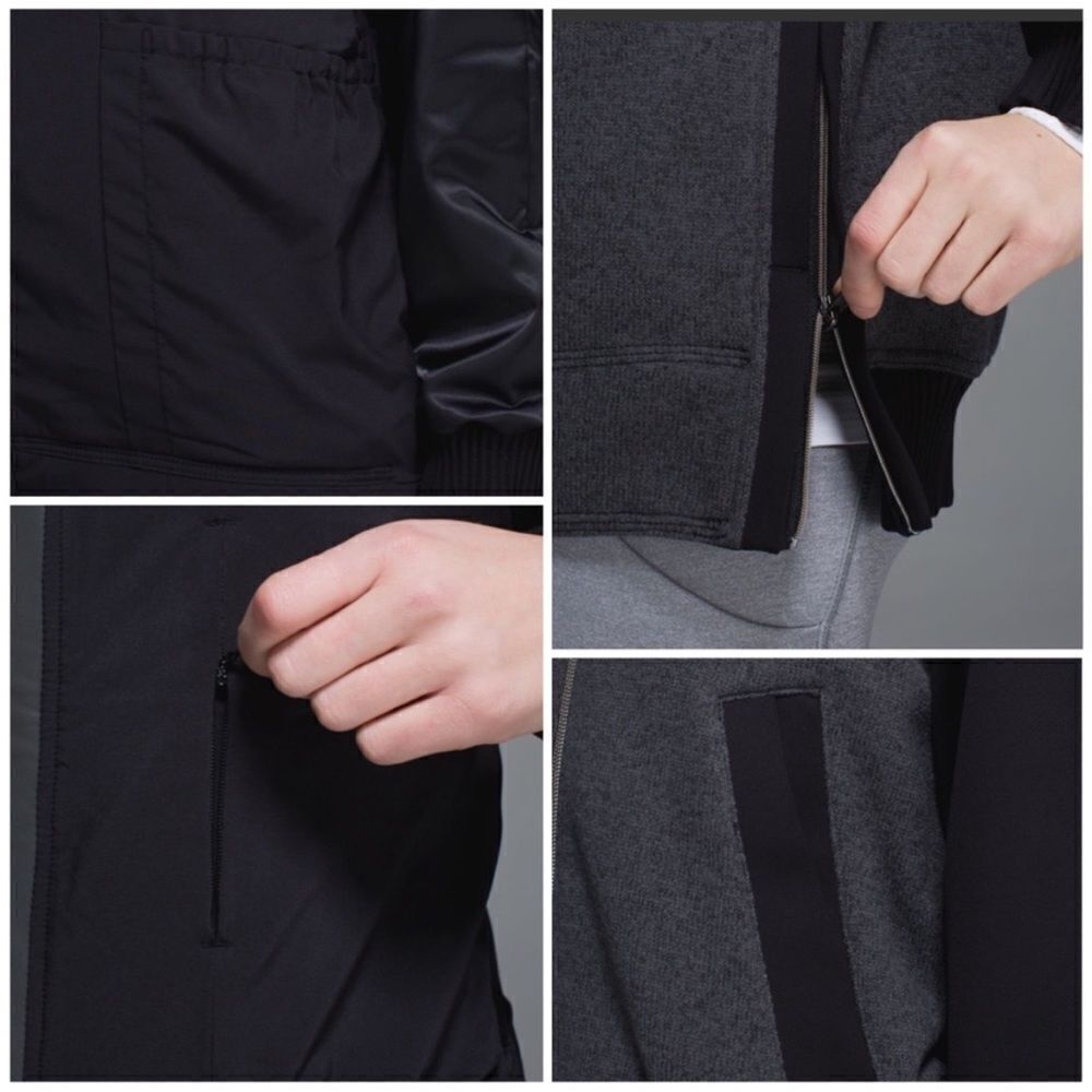 Lululemon Both Ways Bomber
Heathered Black / Black 10/12 - Picture 9 of 16